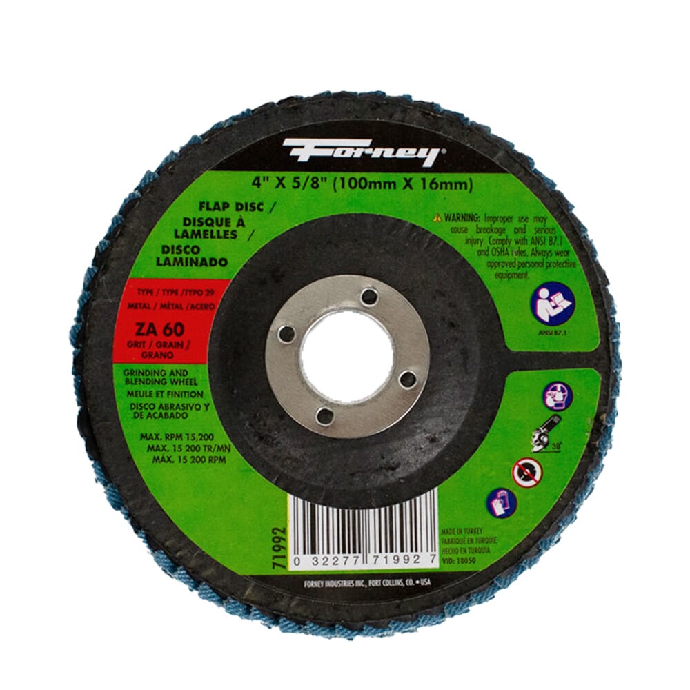 71992 Flap Disc, Type 29, 4 in x 5